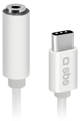 Produktbild von SBS USB-C zu 3,5mm Klinke Adapter weiß
