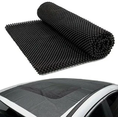 Obrázek produktu pro Protiskluzová podložka na střechu auta – 120 x 100 cm – ochranná podložka pro střešní nosiče a tašky – pro lodě, karavany a automobily – na míru pro bezpečnou montáž