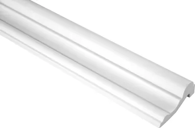 Produktbild von GRAND DECOR Stuckleisten Wand flach modern, PolyurethanHartschaum weiß - 2m Wandleisten glatt Zierprofile Flachleisten Stuck Bilderrahmen (2 Meter CR873)