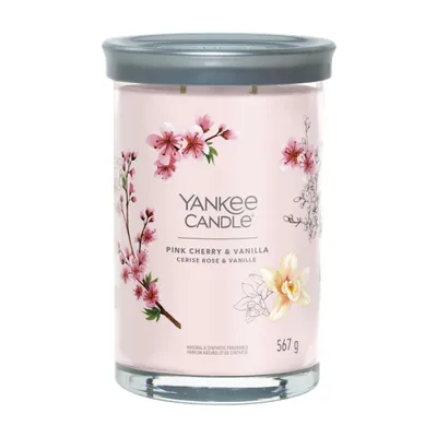 Zdjęcie produktu dla Yankee Candle - Pink Cherry & Vanilla Signature Tumbler Candle - Świeca zapachowa 567.0g