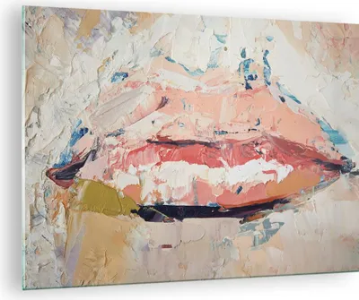 Produktbild von Bilder auf glas - Einteilig - Mund pastos Stück - 70x50cm - Glasbilder - Wandbilder - Bilder - zum Aufhängen bereit - Wanddekoration aus Glas - Glas Bilder - Wandbild auf Glas - GAA70x50-4422