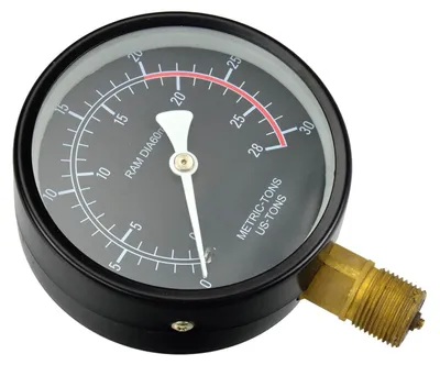 Immagine prodotto di Manometro per prova pressione idraulica, misuratore idraulico, test, 20 tonnellate