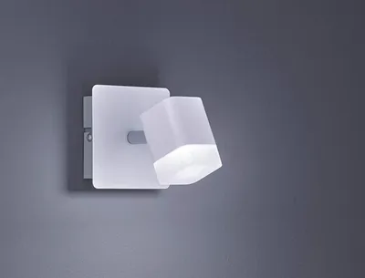 Produktbild von Kleiner LED Wandstrahler 1 flammig Weiß matt 10x10xcm - Treppenhausbeleuchtung