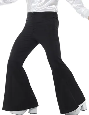 Immagine prodotto di Disco pantaloni flare da uomo deluxe nero
