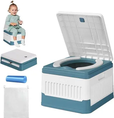 Produktbild von Famanu Falttoilet mobile Lösung - tragbar mit 12 Taschen