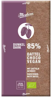 Produktbild von Meybona Dattel Choco Vegan 85% 80g