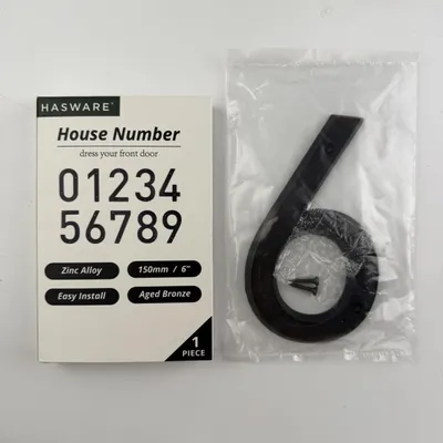 Produktbild von Hausnummernschild Vintage Stil, 15 cm, Zinklegerung, für die Hausadresse