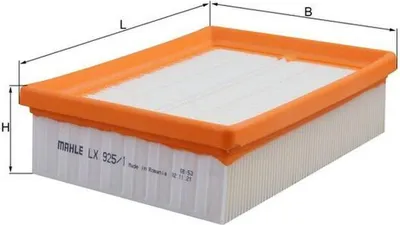 Produktbild von Luftfilter MAHLE LX 925/1 Filtereinsatz