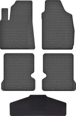 Produktbild von Gummi Fußmatten Set Für: Fiat Panda Ii (2002-2010) Gummimatten Schwarz