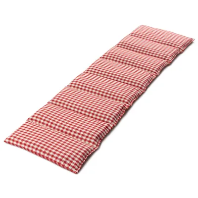 Produktbild von Bio-Dinkelkissen 75x20cm groß 8-Kammer, rot-weiß - Wärmekissen, Körnerkissen Bio-Dinkel