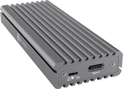 Produktbild von ICY BOX IB-1817M-C31, Type-C® USB 3.2 Gen 2 zu PCIe NVMe M.2 2230/2242/2260/2280 SSD Gehäuse mit Schreibschutz, SSD-Gehäuse, M.2, PCI Express 3.0, 10 Gbit/s, USB Anschluss, Grau