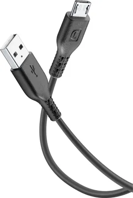 Produktbild von Cellularline Power Cable 300cm - MICRO USB, 3 m, USB A, Micro-USB B, Schwarz