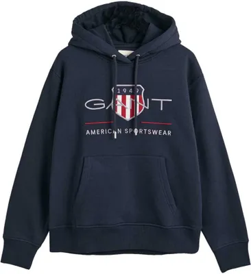Produktbild von Gant Archive Shield Kapuzenpullover Blau L Frau Blau L