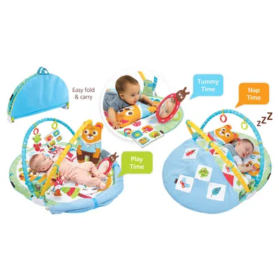 Zdjęcie produktu dla Yookidoo PLAY'N'NAP MATA 3W1 DO ZABAWY I DRZEMKI