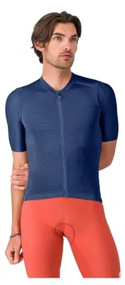 Obrázok produktu pre Castelli Espresso 2, cyklistický dres s krátkym rukávom, modrá farba, veľkosť M, pánsky