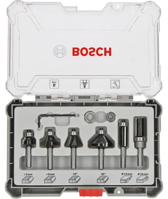 Produktbild von PRO Kantenfräser-Set, 6 mm, 6-tlg