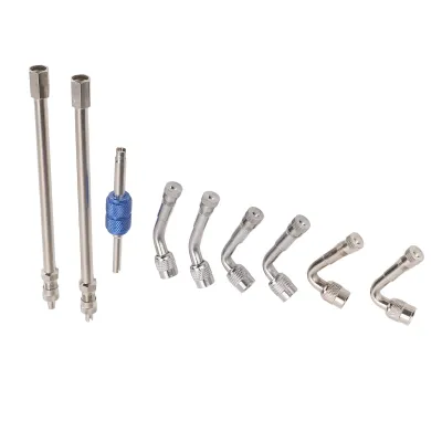 Produktbild von Ventilschaftverlängerer Metall 45 90 135 Grad Reifen Dually Ventilschaftverlängerung Adapter für Autos Pickups LKWs Rasenmäher