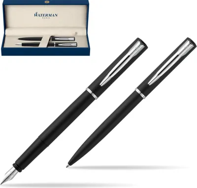 Zdjęcie produktu dla Waterman 2068192, Spinacz, Przyciskany długopis, Możliwość ponownego napełnienia, Niebieski, 1 szt.