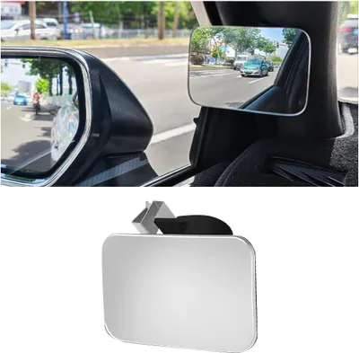 Produktbild von Toter Winkel Spiegel Weitwinkel Seitenspiegel HD Spiegel 360° drehbarer konvexer Rückspiegel - Verstellbarer Rückspiegel für die Vorderreihe für SUV