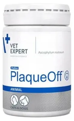 Zdjęcie produktu dla VET EXPERT Plaque Off - wsparcie zdrowia jamy ustnej dla psów i kotów - 20 g