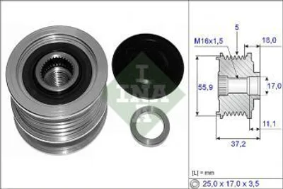 Produktbild von Ina Generatorfreilauf  535 0116 10