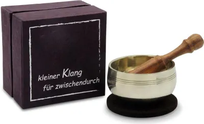 Produktbild von Klangschale in Box "kleiner Klang für zwischendurch"
