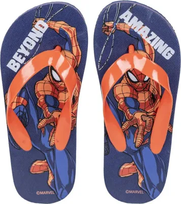 Produktbild von Marvel Spiderman Zehentrenner Flip Flops Sandalen Latschen – Blau / 30/31