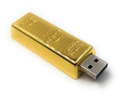 Obrázek produktu pro Onwomania Gold Bar Noble Metal Funny USB Stick 8 GB USB 2.0