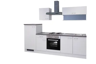 Produktbild von Küchenzeile mit E-Geräten - 270 cm breit - Weiß – Toska