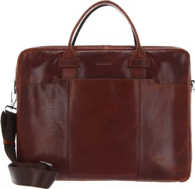 Produktbild von SADDLER Aktentasche Businesstasche mit Laptopfach Vadstena Computer Bag Midbrown braun