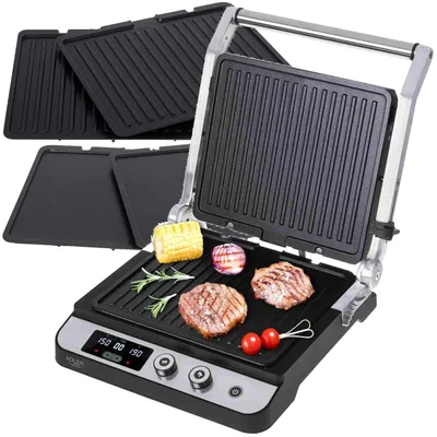 Obrázek produktu pro Elektrický gril, výkon 3000 W, s nepřilnavým povrchem, pro použití v EU