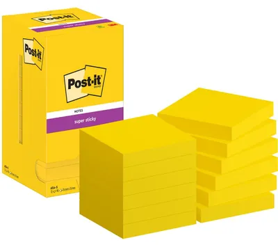 Produktbild von Post-It 7100290189, Quadratisch, Gelb, Papier, 76 mm, 76 mm, 90 Blätter