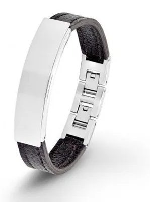 Produktbild von s.Oliver Jewel Herren Armband Leder Edelstahl SO1285/1 - 9070732