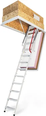 Produktbild von Wippro Passivhaus Dachbodentreppe Klimatec 160 Brandhemmend Lukenmaß 130x70cm