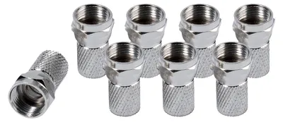 Produktbild von VIVanco™F-Stecker, 7,0 mm, 8 Stück