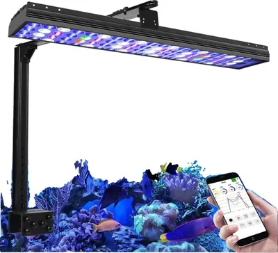 Obrázek produktu pro Mořské akvarijní světlo, plné spektrum, inteligentní režimy ovládání, H54 WIFI s ramenem