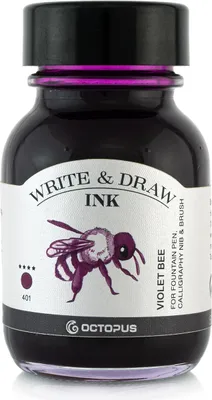 Produktbild von Write and Draw Ink 401 Violet Bee, Schreib- und Zeichentusche, 50 ml