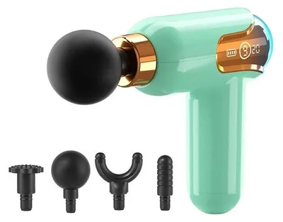 Produktbild von Verk 24455 LCD-Massagepistole mit Aufsätzen, 30 W, weiß