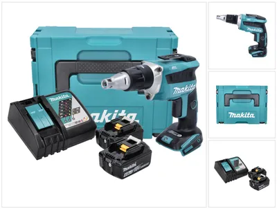 Immagine prodotto di Avvitatore a batteria senza spazzole Makita DFS 452 RGJ 18 V + 2x batterie 6,0 Ah + caricabatterie + Makpac