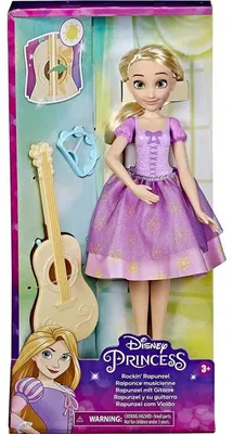 Image de Poupée raiponce musicienne - poupée mannequin 30 cm - disney princess - hasbro - f3379