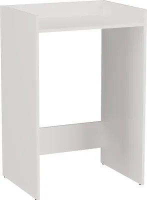 A white washing machine cabinet with an open space in the middle.