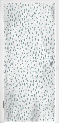 Obrázok produktu pre MuchoWow® Tapety na dvere - Samolepiaca fólia na dvere - Bodky - Mramor - Biely - 235x95x0.1cm - Plagát na dvere - Samolepiaca fólia na dvere