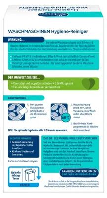 Produktbild von 3 x Dr. Beckmann Waschmaschinen Hygiene-Reiniger Zitrusduft  je 250 g