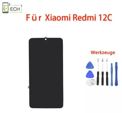 Produktbild von Für Xiaomi Redmi 12C 22126RN91Y LCD Display mit Rahmen Touch Screen Bildschirm