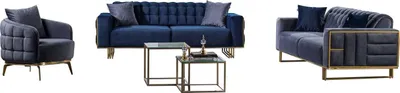 Produktbild von Sofa Couchgarnitur Sitzgruppe Sessel Polsterkombination Garnitur Wohnzimmer
