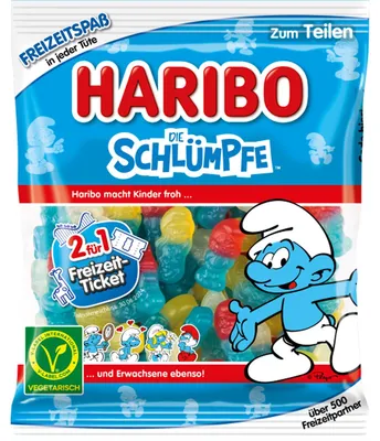 Obrázek produktu pro HARIBO 10051161 HARIBO die SCHLÜMPFE Fruchtgummi 175,0 g