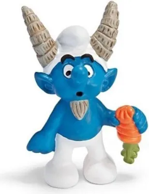 Produktbild von schleich Steinbock, 3 Jahr(e), The Smurfs, Blau, Weiß, Orange, Kunststoff