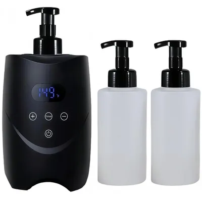 Produktbild von Professioneller Rasier-Schaumspender , großer Mousse-Heizer, 2×500 ml Flaschen, ideal für Zuhause, Salon oder Friseursalon, FSchwarz