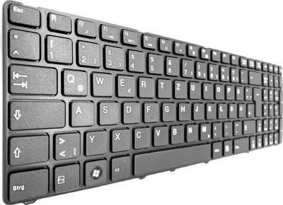 Image de Clavier - couleur : noir - disposition allemande compatible avec Medion Akoya E6226