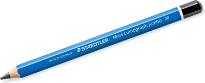Produktbild von Bleistift Mars LumographJumbo 2B blau Packung mit 6 Stück